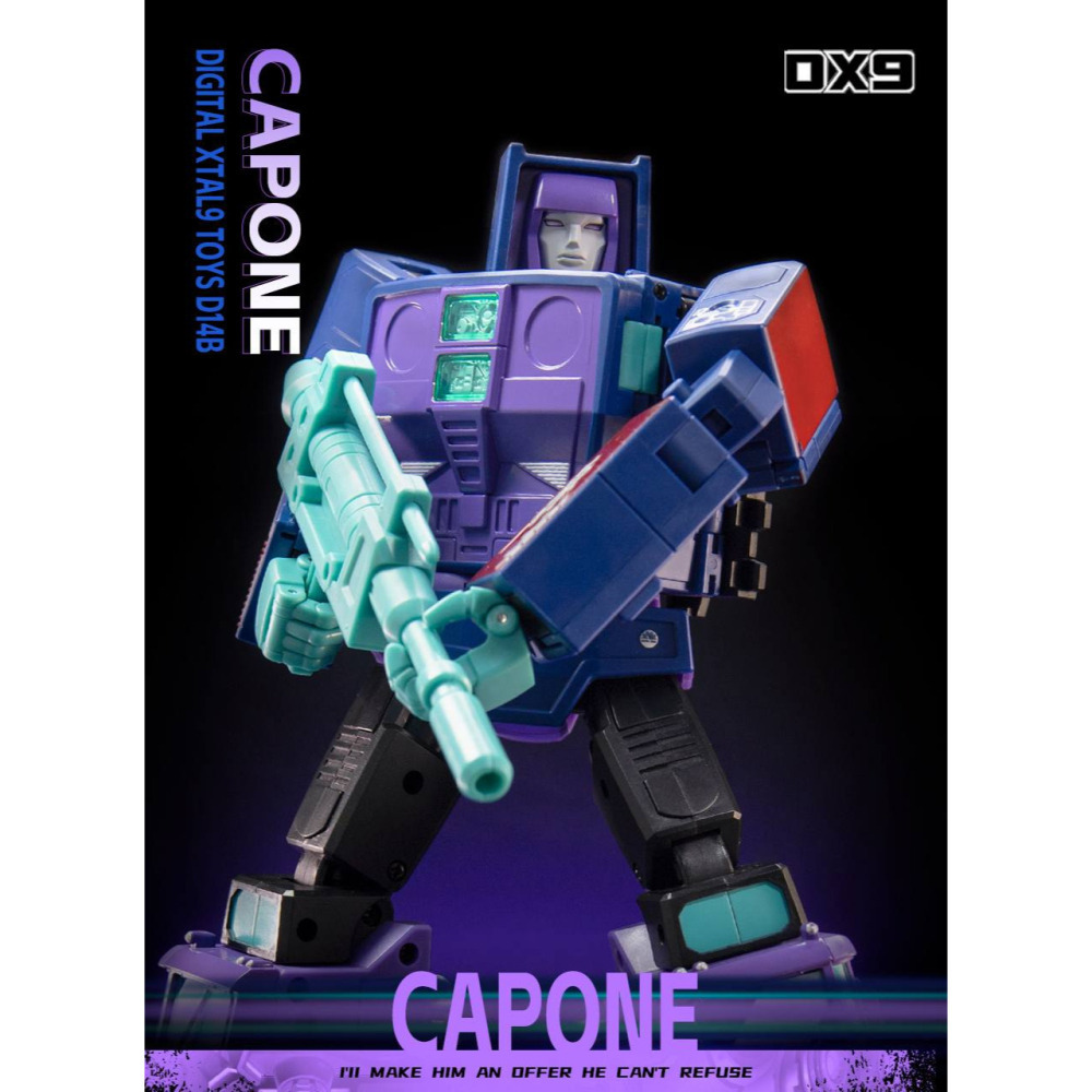 【即將售完】DX9 G2 汽車大師 含貨櫃 D14B 飛天虎 Capone 汽車合體 創工 MP比例 第三方 變形玩具-細節圖4