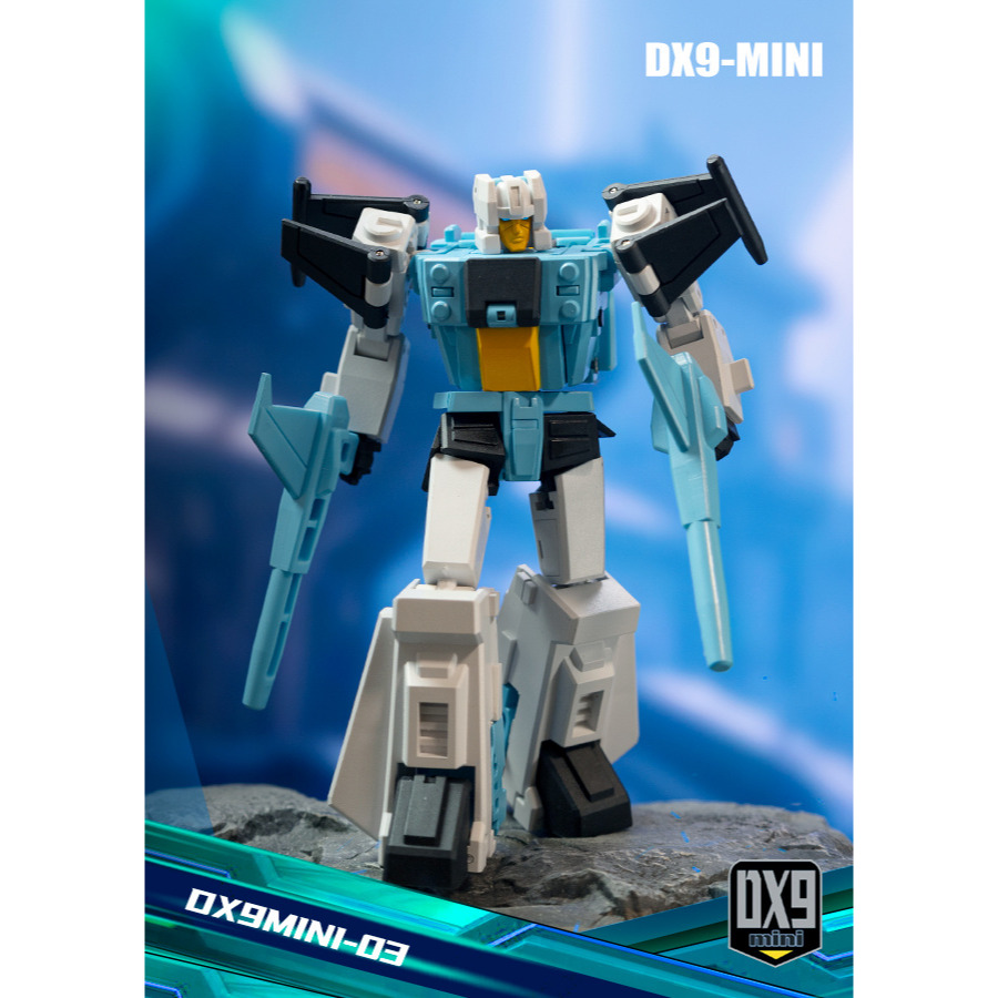 【台灣現貨】DX9 小諸葛 小比例 黎恩 MINI-03 頭領戰士 第三方 變形玩具-細節圖2