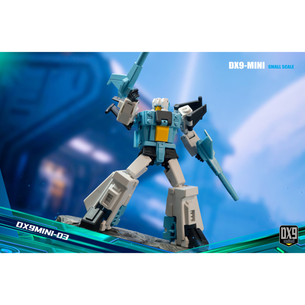 【台灣現貨】DX9 小諸葛 小比例 黎恩 MINI-03 頭領戰士 第三方 變形玩具-細節圖6