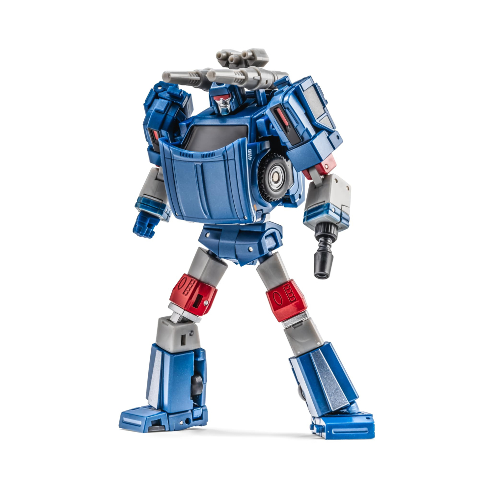 【台灣現貨】NEWAGE 藍色 鏡像 開路先鋒 小比例 H64B Lincoln NA 第三方 變形玩具-細節圖2