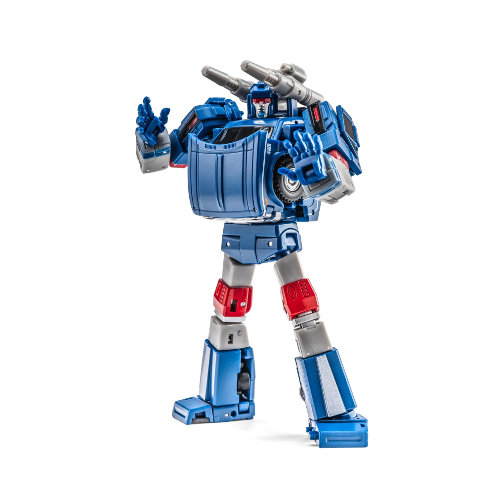 【台灣現貨】NEWAGE 藍色 鏡像 開路先鋒 小比例 H64B Lincoln NA 第三方 變形玩具-細節圖4