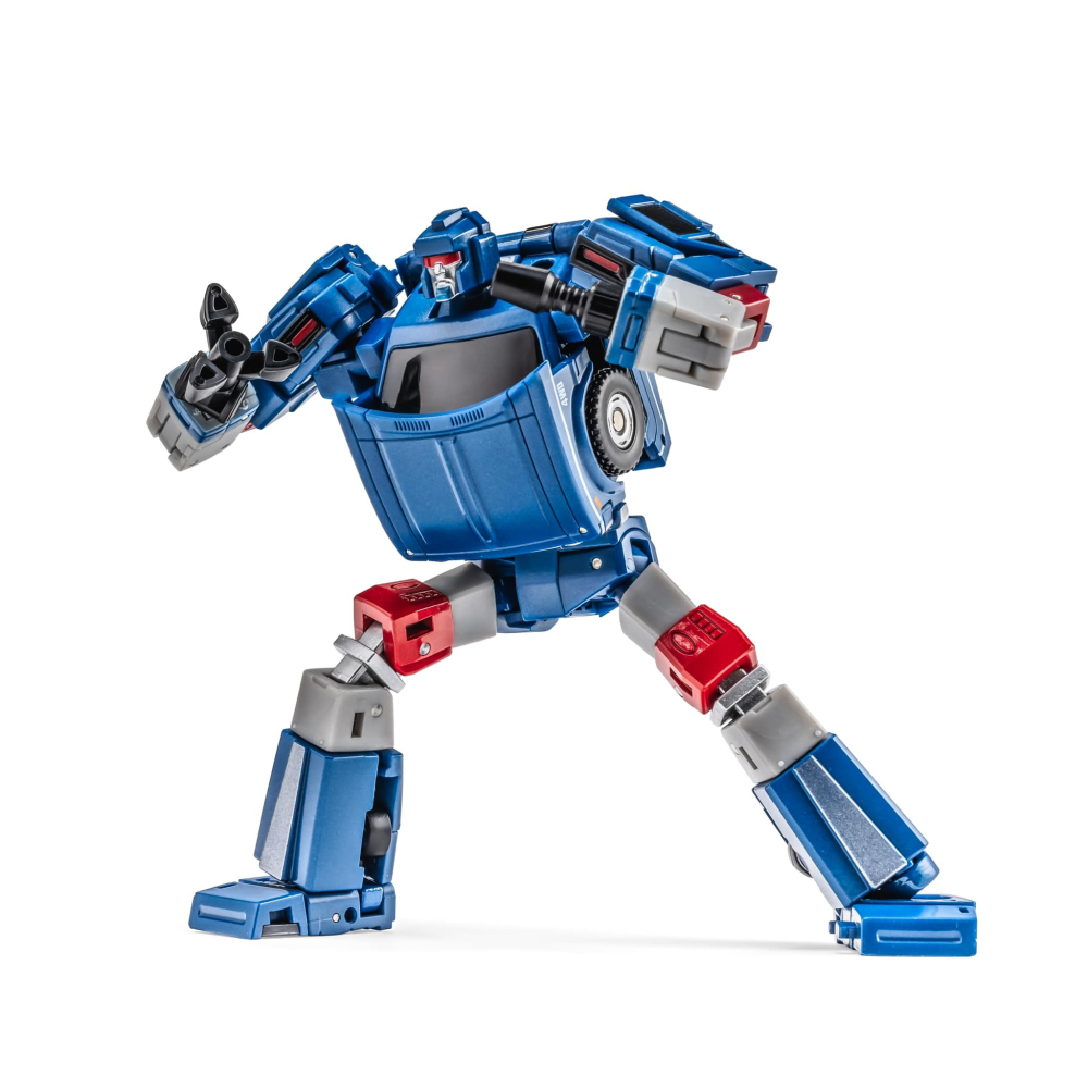 【台灣現貨】NEWAGE 藍色 鏡像 開路先鋒 小比例 H64B Lincoln NA 第三方 變形玩具-細節圖5