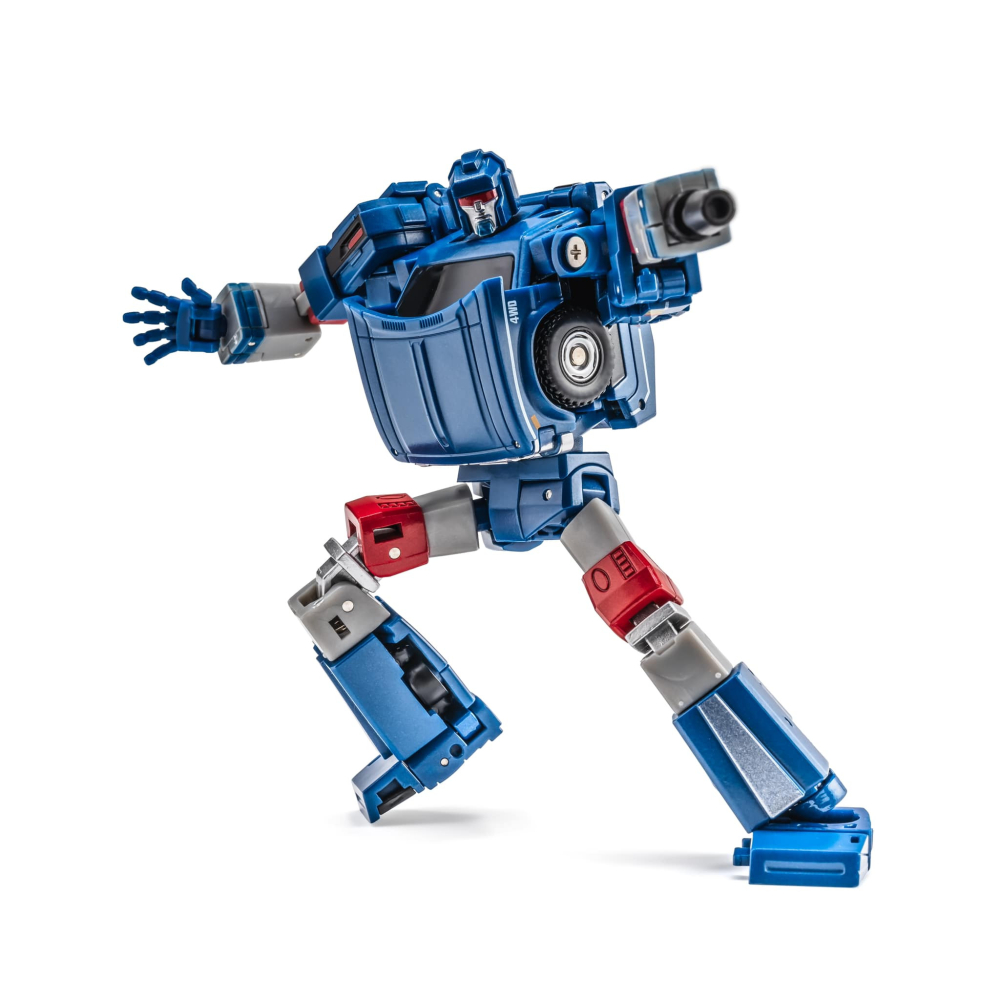 【台灣現貨】NEWAGE 藍色 鏡像 開路先鋒 小比例 H64B Lincoln NA 第三方 變形玩具-細節圖6