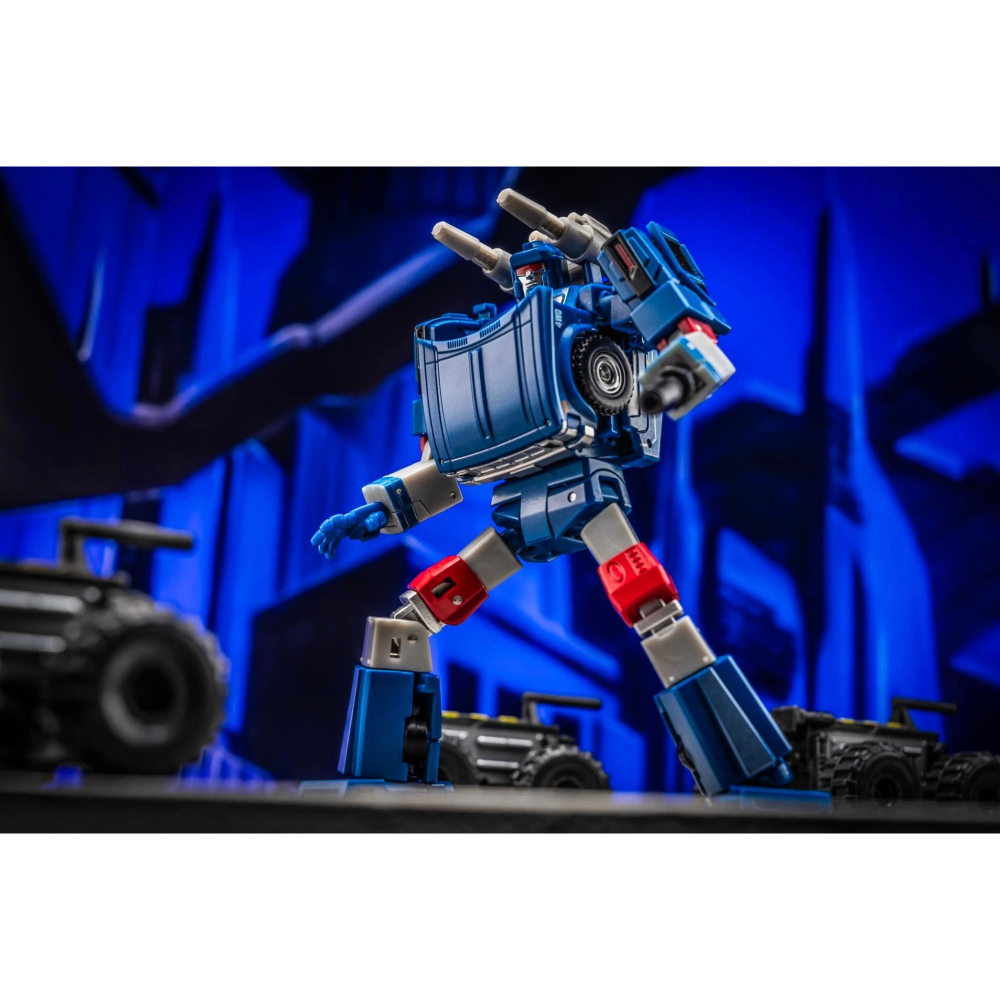 【台灣現貨】NEWAGE 藍色 鏡像 開路先鋒 小比例 H64B Lincoln NA 第三方 變形玩具-細節圖9