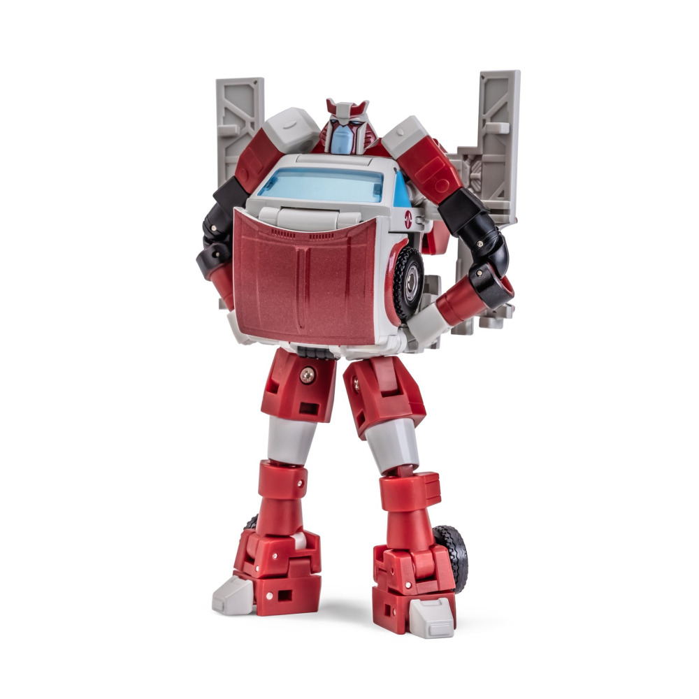 【台灣現貨】NEWAGE 紅滑車 H65A 小比例 08動畫 救護車 日瓦戈 zhivago NA 第三方 變形玩具-細節圖4