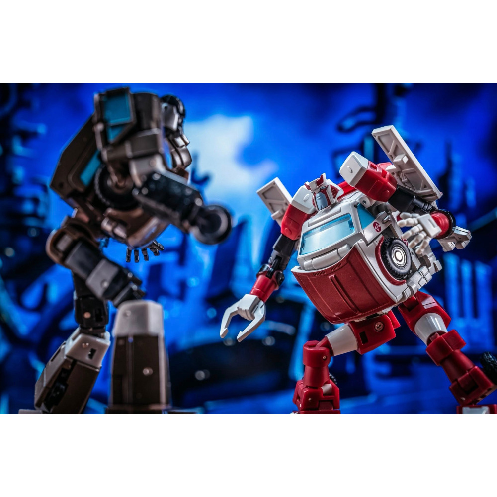 【台灣現貨】NEWAGE 紅滑車 H65A 小比例 08動畫 救護車 日瓦戈 zhivago NA 第三方 變形玩具-細節圖9