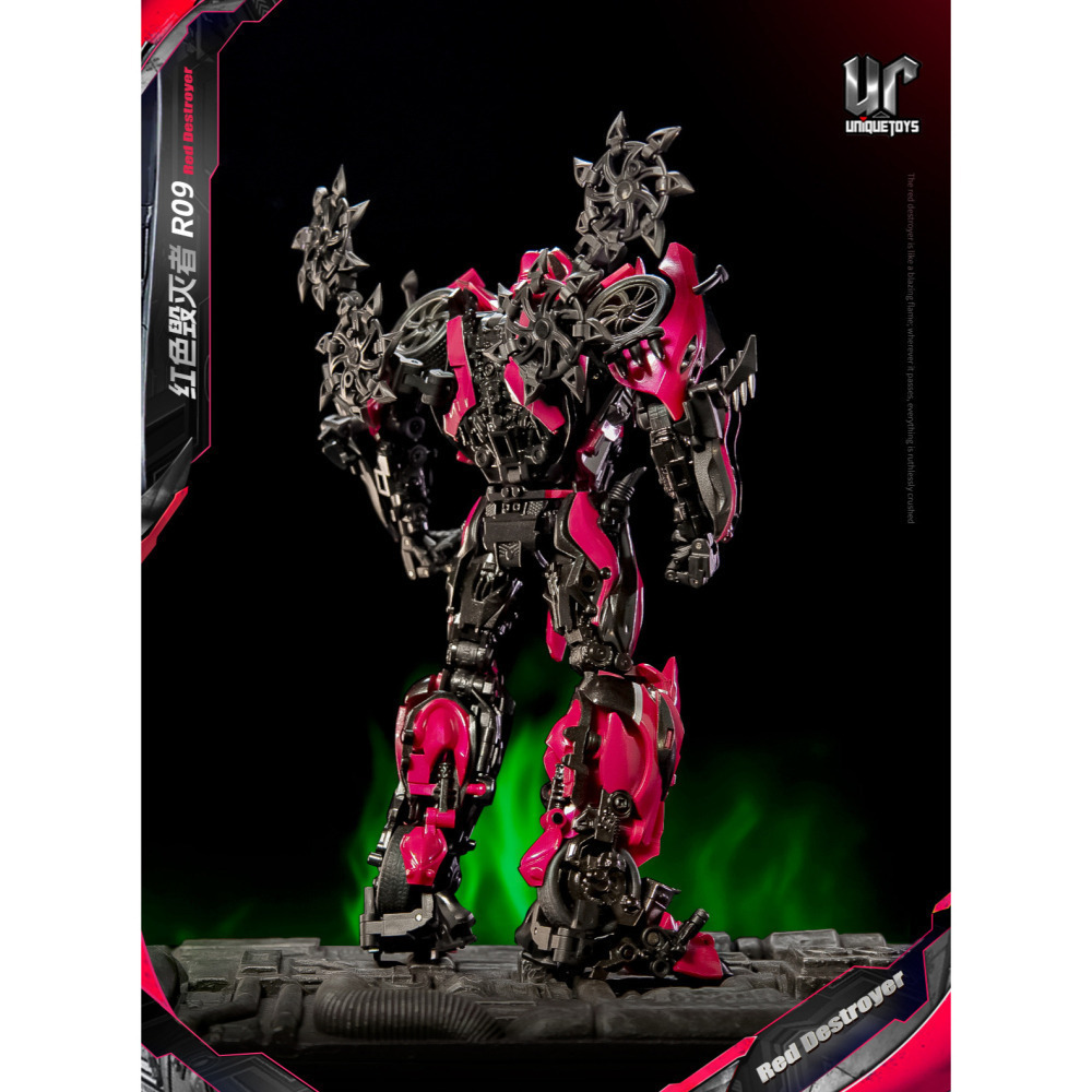 【台灣現貨】UT 螫刺 毒刺 R09 紅色摧毀者 Unique Toys Red Destroyer 第三方 變形玩具-細節圖3