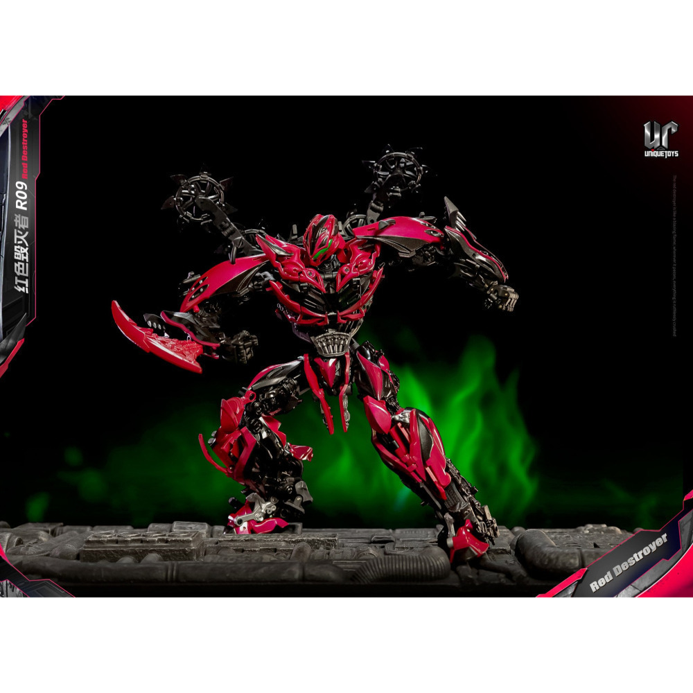 【台灣現貨】UT 螫刺 毒刺 R09 紅色摧毀者 Unique Toys Red Destroyer 第三方 變形玩具-細節圖4