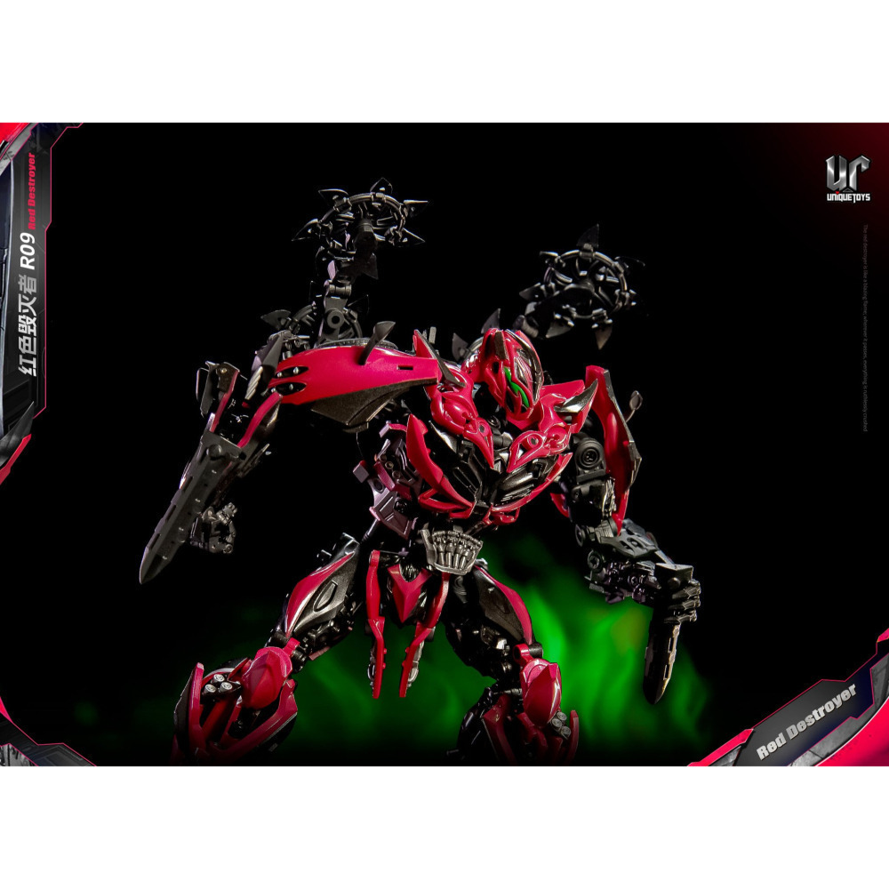 【台灣現貨】UT 螫刺 毒刺 R09 紅色摧毀者 Unique Toys Red Destroyer 第三方 變形玩具-細節圖5