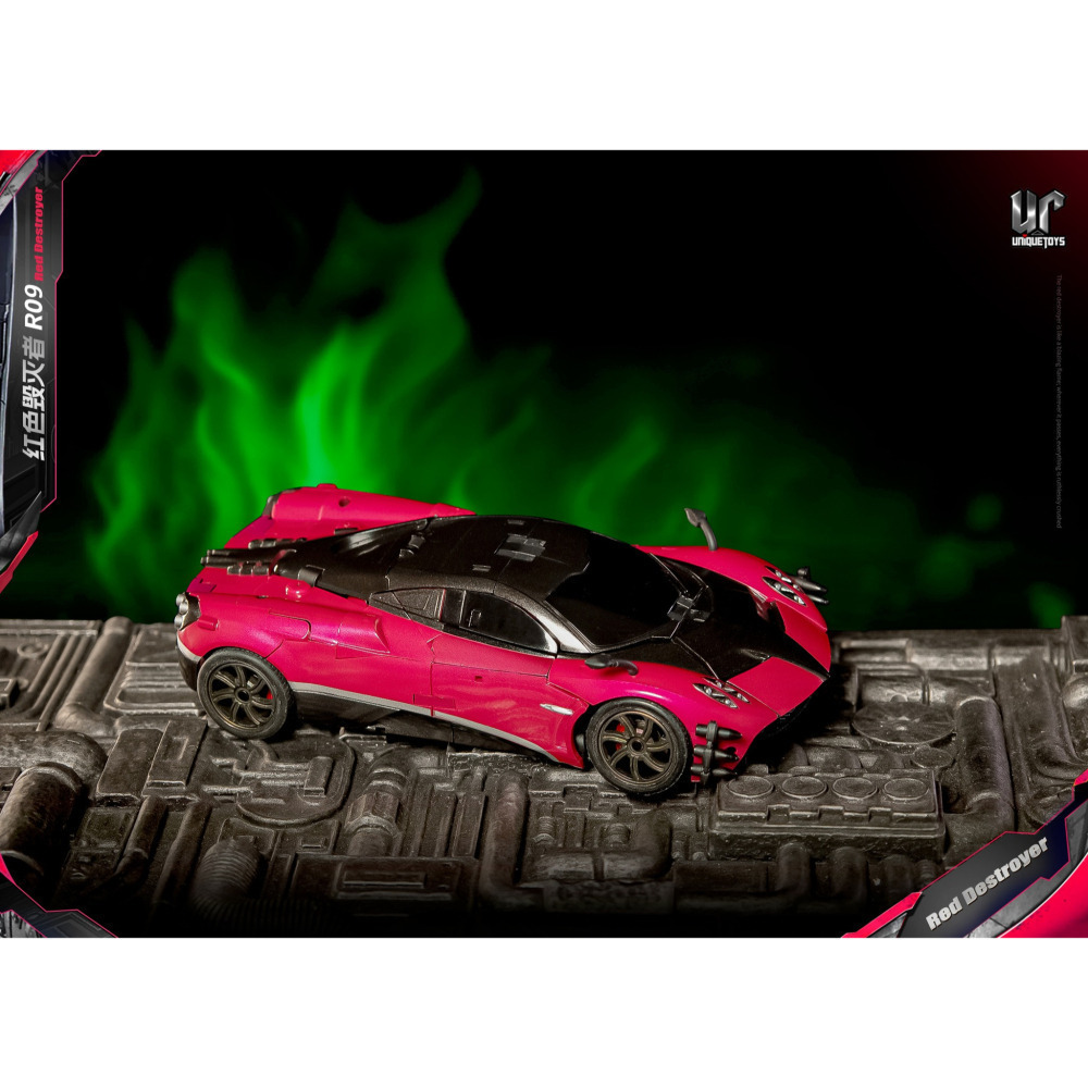 【台灣現貨】UT 螫刺 毒刺 R09 紅色摧毀者 Unique Toys Red Destroyer 第三方 變形玩具-細節圖8