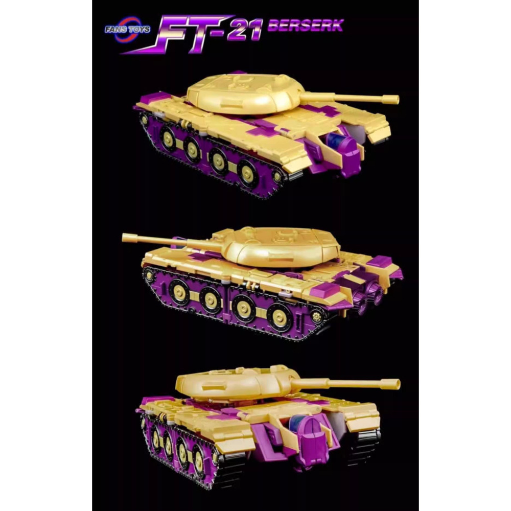 【台灣現貨】FansToys 閃電 三變 MP比例 FT-21 BERSERK 坦克車 戰鬥機 FT21 變形玩具-細節圖5