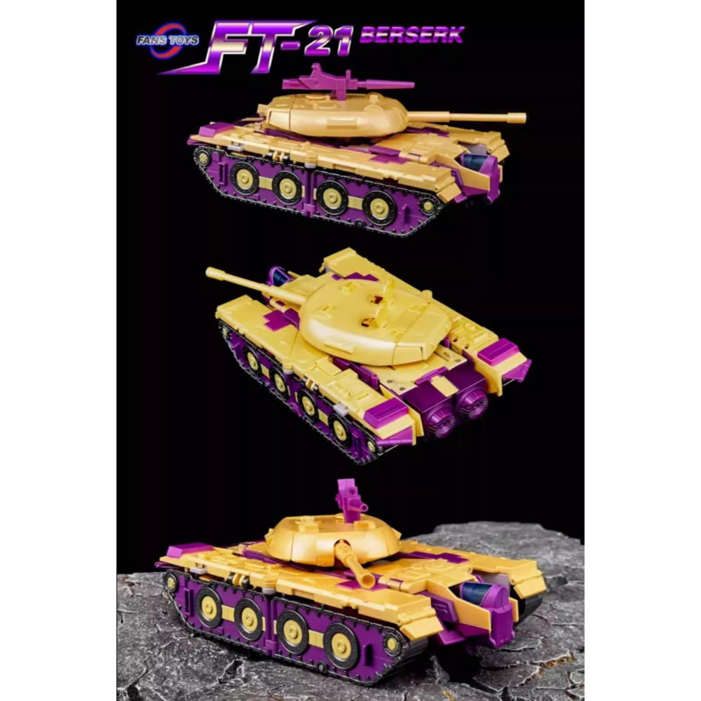 【台灣現貨】FansToys 閃電 三變 MP比例 FT-21 BERSERK 坦克車 戰鬥機 FT21 變形玩具-細節圖6