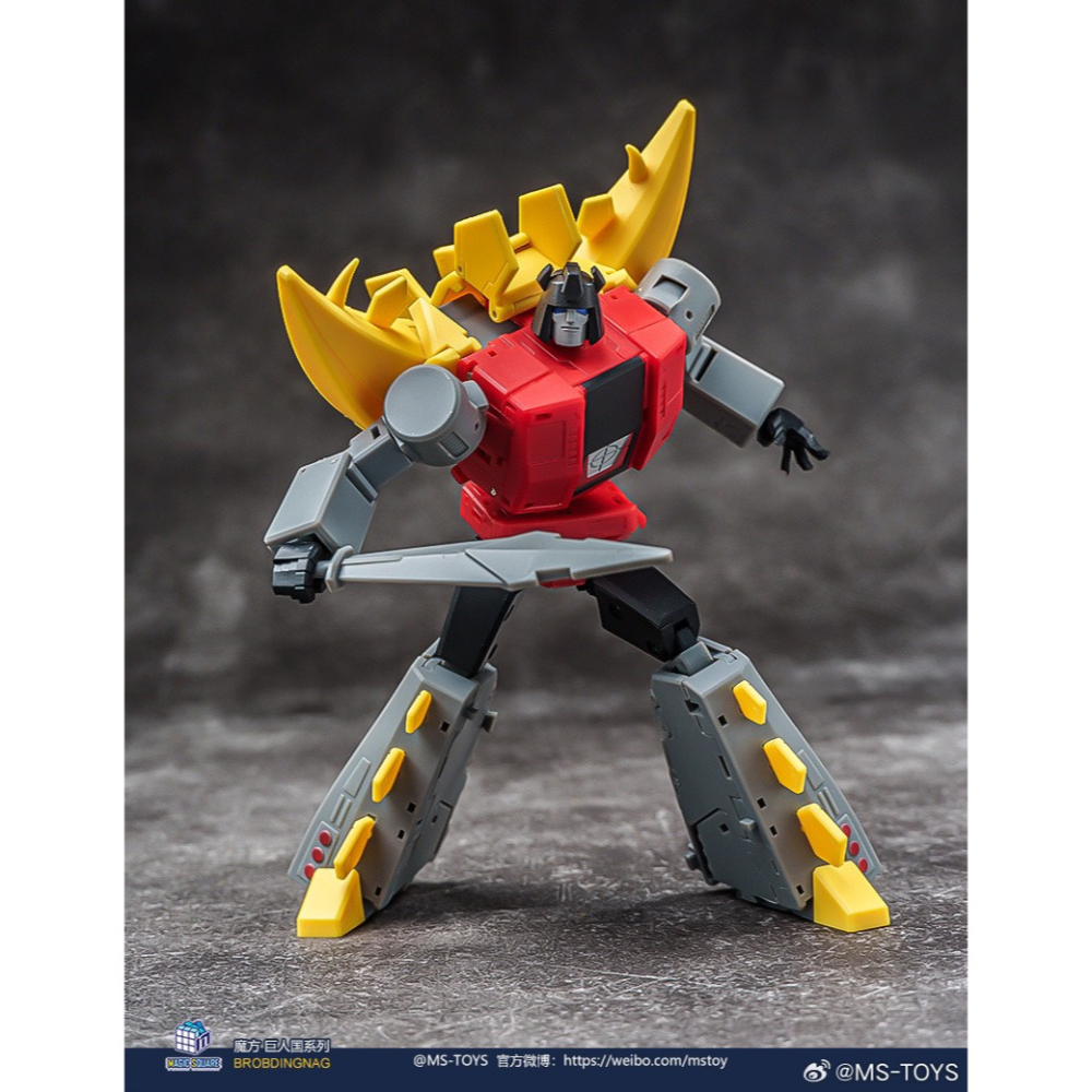 【台灣現貨】魔方 嚎叫 小比例 MS-B59 MS-TOYS 劍龍 機械恐龍 恐龍金剛 口袋玩具 第三方 變形玩具-細節圖3