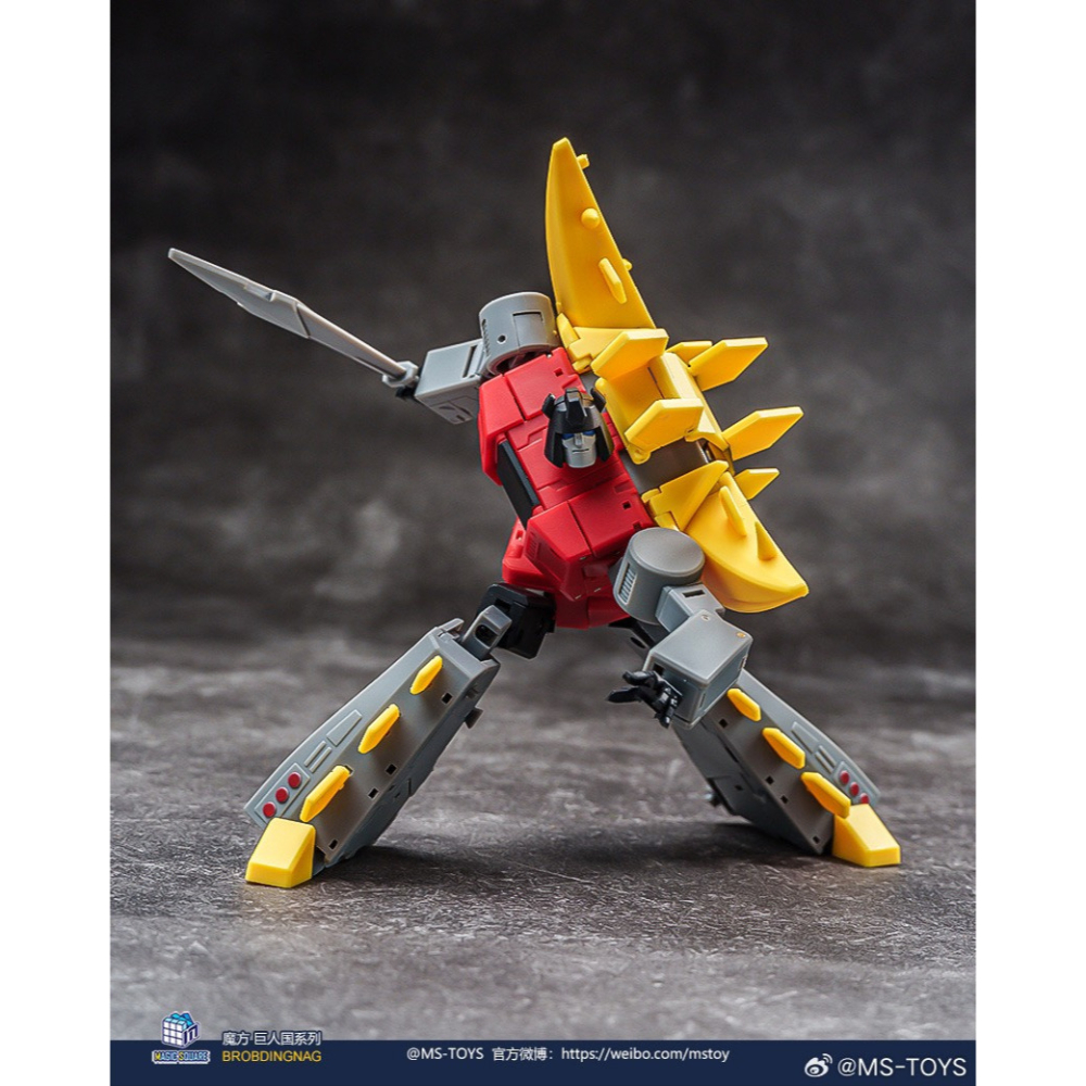 【台灣現貨】魔方 嚎叫 小比例 MS-B59 MS-TOYS 劍龍 機械恐龍 恐龍金剛 口袋玩具 第三方 變形玩具-細節圖4