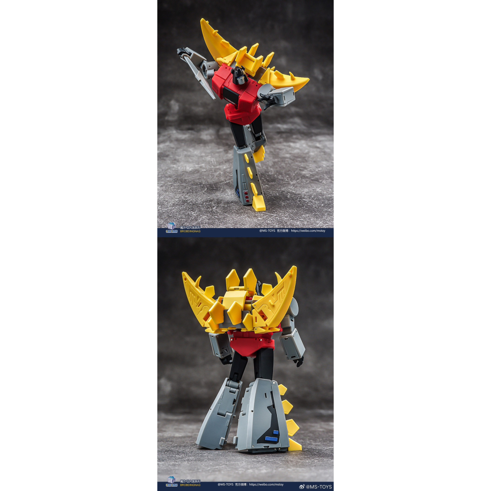 【台灣現貨】魔方 嚎叫 小比例 MS-B59 MS-TOYS 劍龍 機械恐龍 恐龍金剛 口袋玩具 第三方 變形玩具-細節圖7