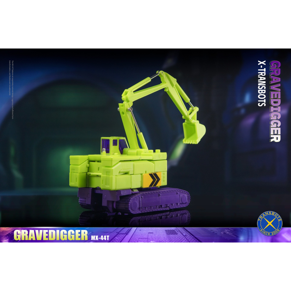 【台灣現貨】X-Transbots 青春版 挖土機 MX-44T 大力神 Gravedigger 工程合體 X社 第三方-細節圖8