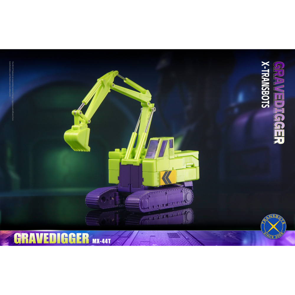 【台灣現貨】X-Transbots 青春版 挖土機 MX-44T 大力神 Gravedigger 工程合體 X社 第三方-細節圖9