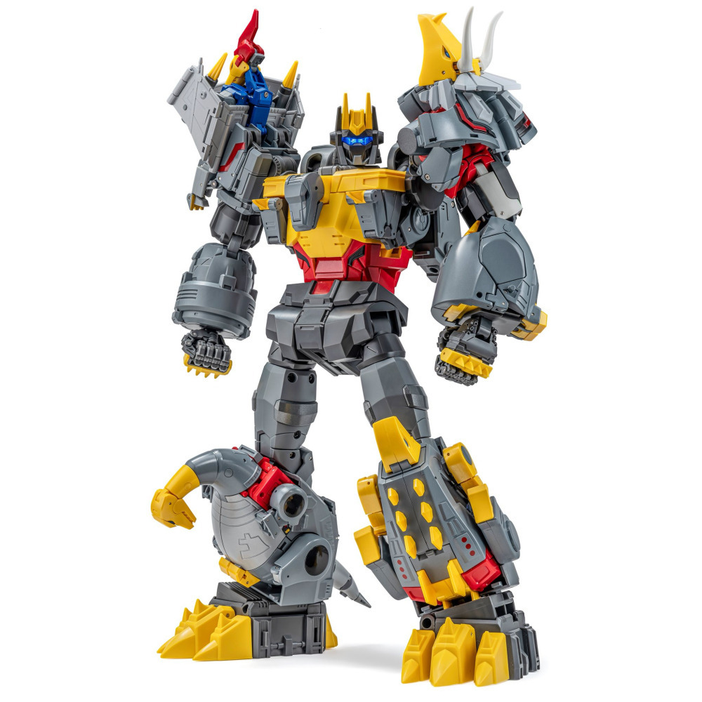 【台灣現貨】NEWAGE 甲龍 含合體配件 小比例 H72 修羅王 第六人 恐龍合體 第三方 變形玩具-細節圖8