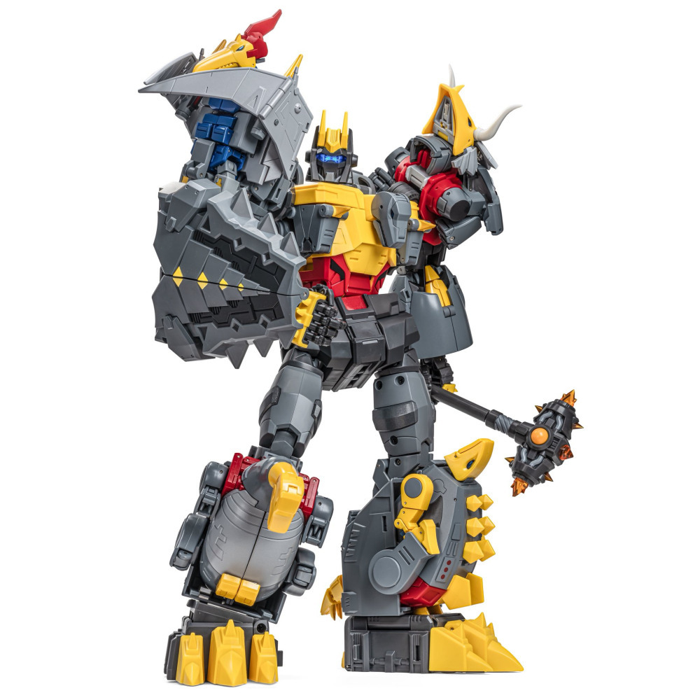 【台灣現貨】NEWAGE 甲龍 含合體配件 小比例 H72 修羅王 第六人 恐龍合體 第三方 變形玩具-細節圖9