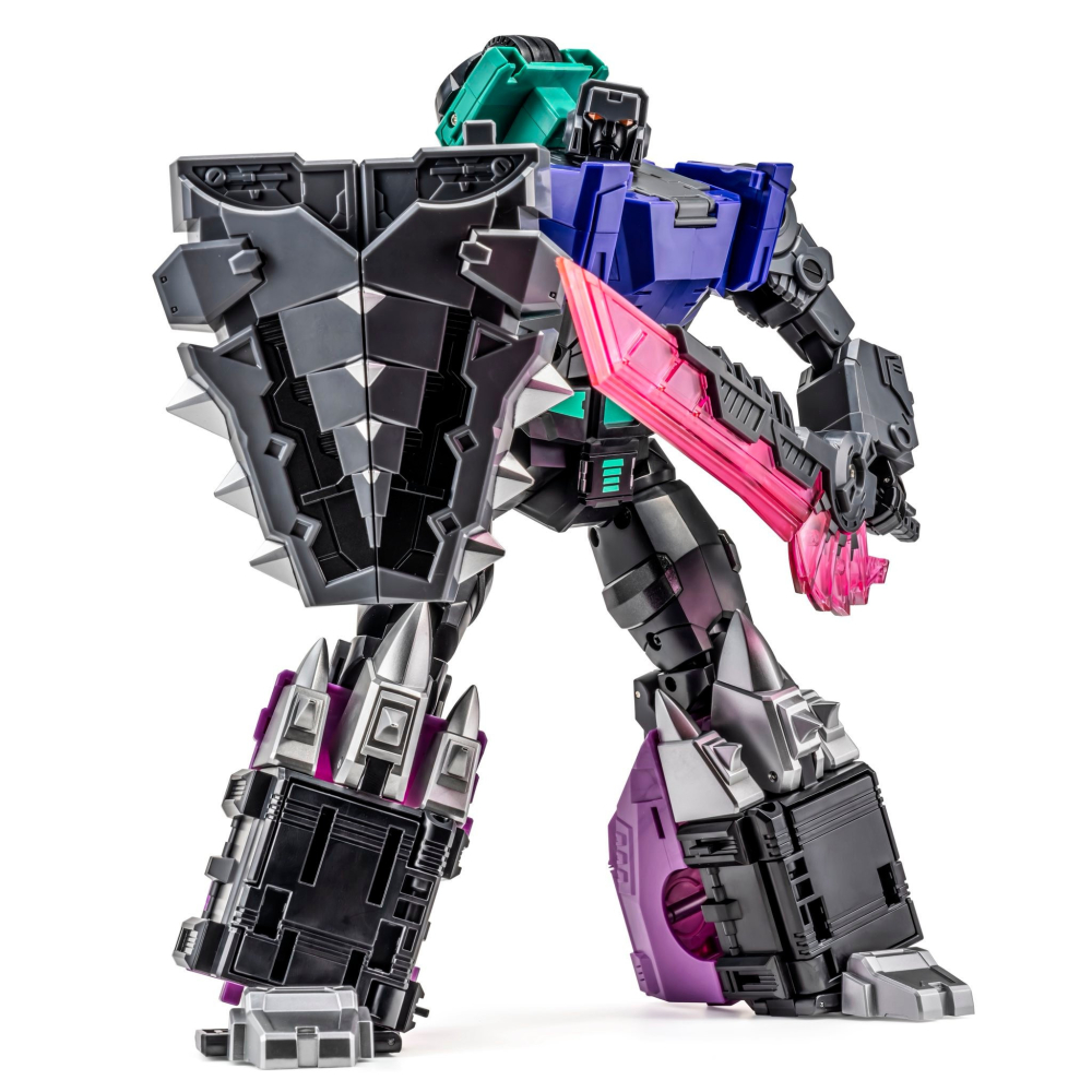 【台灣現貨】NEWAGE 鏡像 甲龍 含合體配件 小比例 H72B NA 修羅王 第六人 恐龍合體 第三方 變形玩具-細節圖3