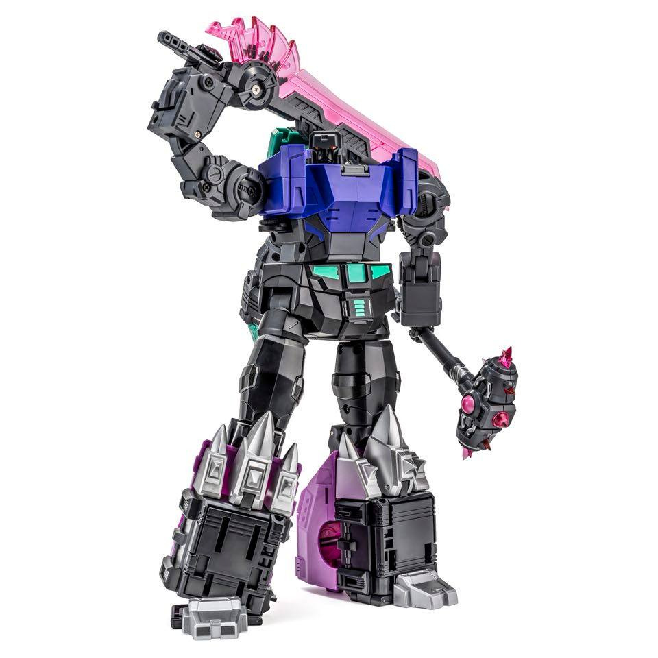 【台灣現貨】NEWAGE 鏡像 甲龍 含合體配件 小比例 H72B NA 修羅王 第六人 恐龍合體 第三方 變形玩具-細節圖5