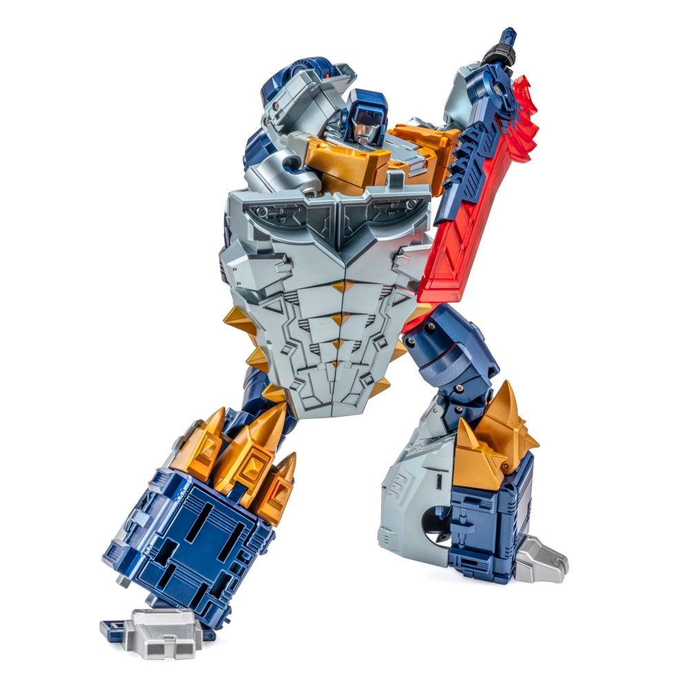 【台灣現貨】NEWAGE 元祖漫畫 甲龍 含合體配件 小比例 H72C NA 修羅王 第六人 恐龍合體 第三方 變形玩具-細節圖2