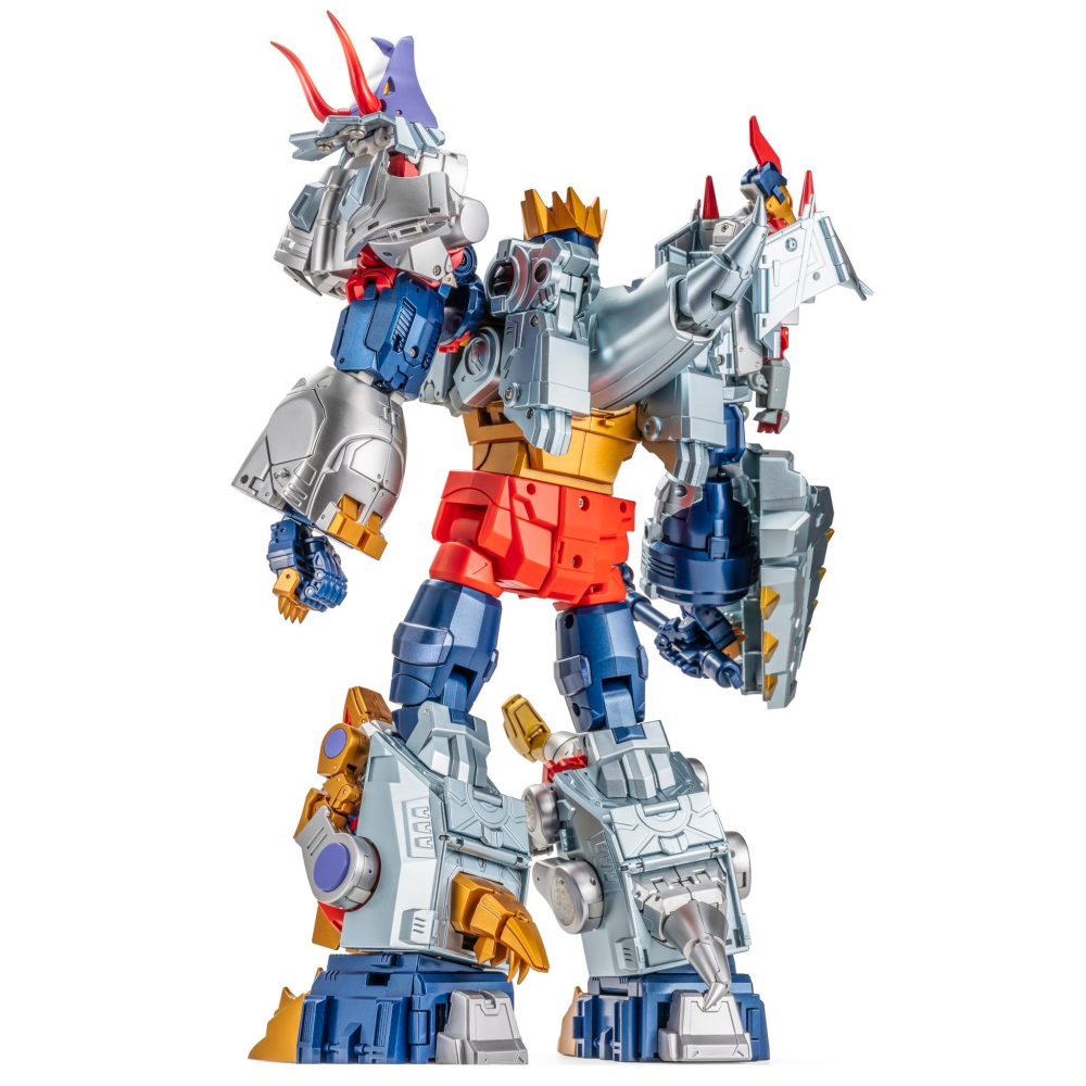 【台灣現貨】NEWAGE 元祖漫畫 甲龍 含合體配件 小比例 H72C NA 修羅王 第六人 恐龍合體 第三方 變形玩具-細節圖9