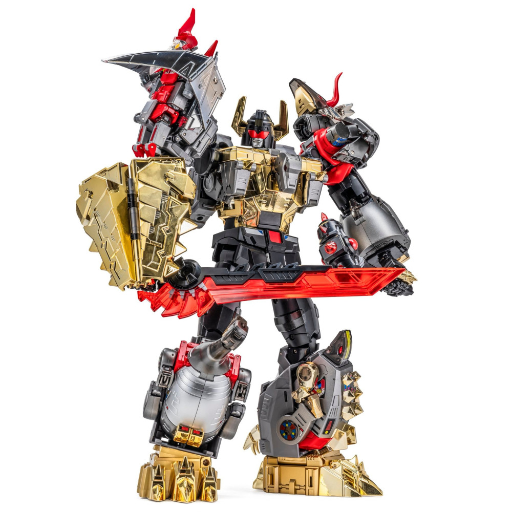 【台灣現貨】NEWAGE 玩具色 甲龍 含合體配件 小比例 H72EX NA 修羅王 第六人 恐龍合體 第三方 變形玩具-細節圖8