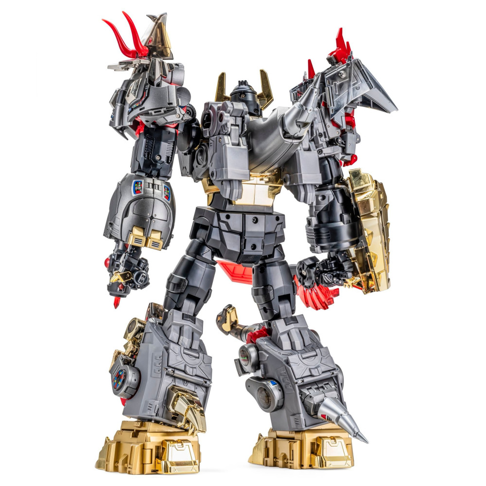 【台灣現貨】NEWAGE 玩具色 甲龍 含合體配件 小比例 H72EX NA 修羅王 第六人 恐龍合體 第三方 變形玩具-細節圖9