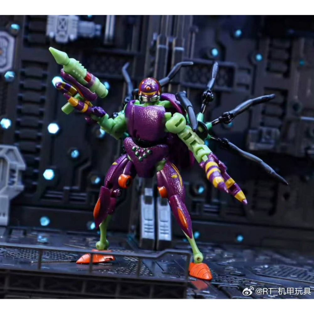 【台灣現貨】RobotToys 狼蛛 小比例 RT-05 黑腄蚃 蜘蛛 機甲玩具 RT 超能勇士 第三方 變形玩具-細節圖6