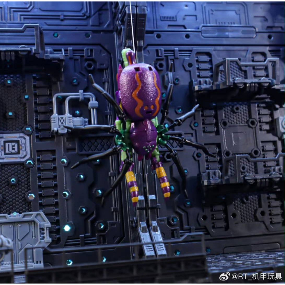 【台灣現貨】RobotToys 狼蛛 小比例 RT-05 黑腄蚃 蜘蛛 機甲玩具 RT 超能勇士 第三方 變形玩具-細節圖9