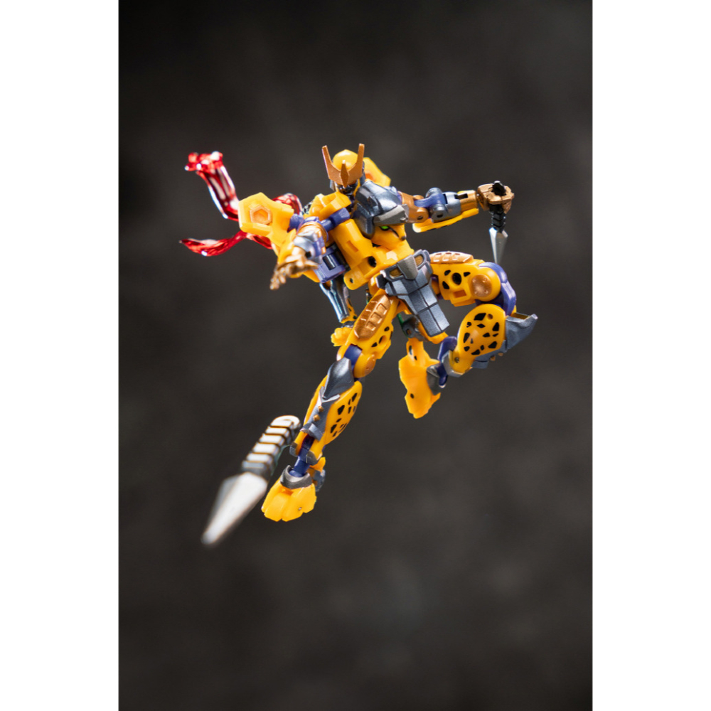 【台灣現貨】鐵工廠 武者 黃豹 小比例 EX-76 IronFactory 黃豹勇士 迅雷豹走 雷牙 Raiga IF-細節圖4