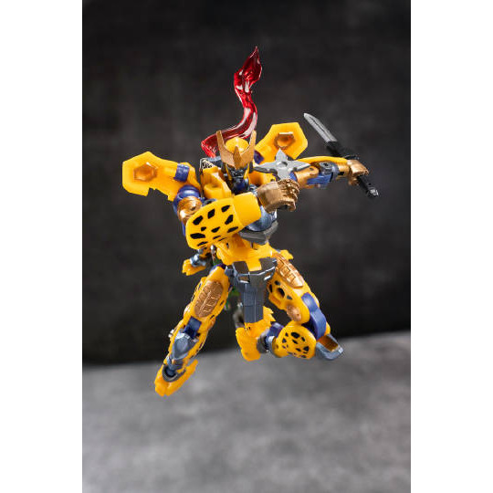 【台灣現貨】鐵工廠 武者 黃豹 小比例 EX-76 IronFactory 黃豹勇士 迅雷豹走 雷牙 Raiga IF-細節圖5