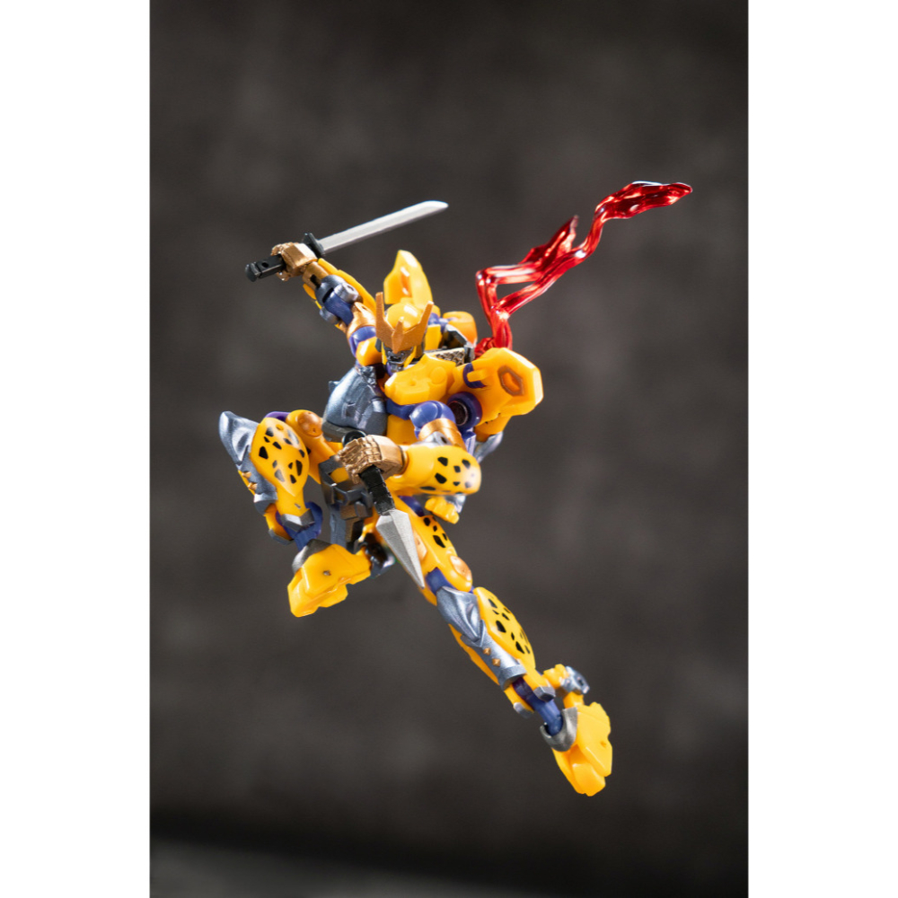 【台灣現貨】鐵工廠 武者 黃豹 小比例 EX-76 IronFactory 黃豹勇士 迅雷豹走 雷牙 Raiga IF-細節圖6