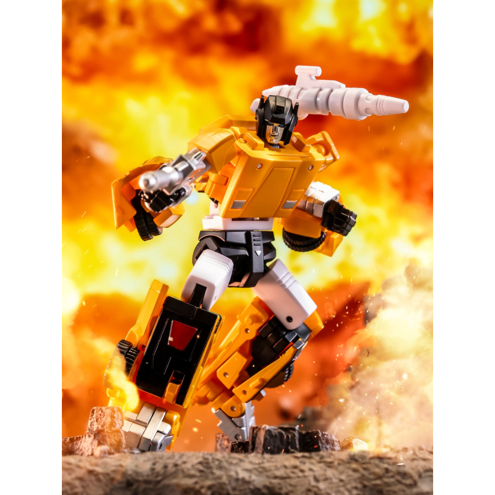 【台灣現貨】NEWAGE 黃色 橫砲 橫炮 虎寄 H71Y 小比例 DICK NA 第三方 變形玩具-細節圖9