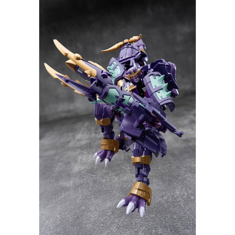 【台灣現貨】鐵工廠 武者 霸王龍 小比例 EX-77 IronFactory 鬼鎧兇神 獄牙王 武士版 IF 第三方-細節圖3