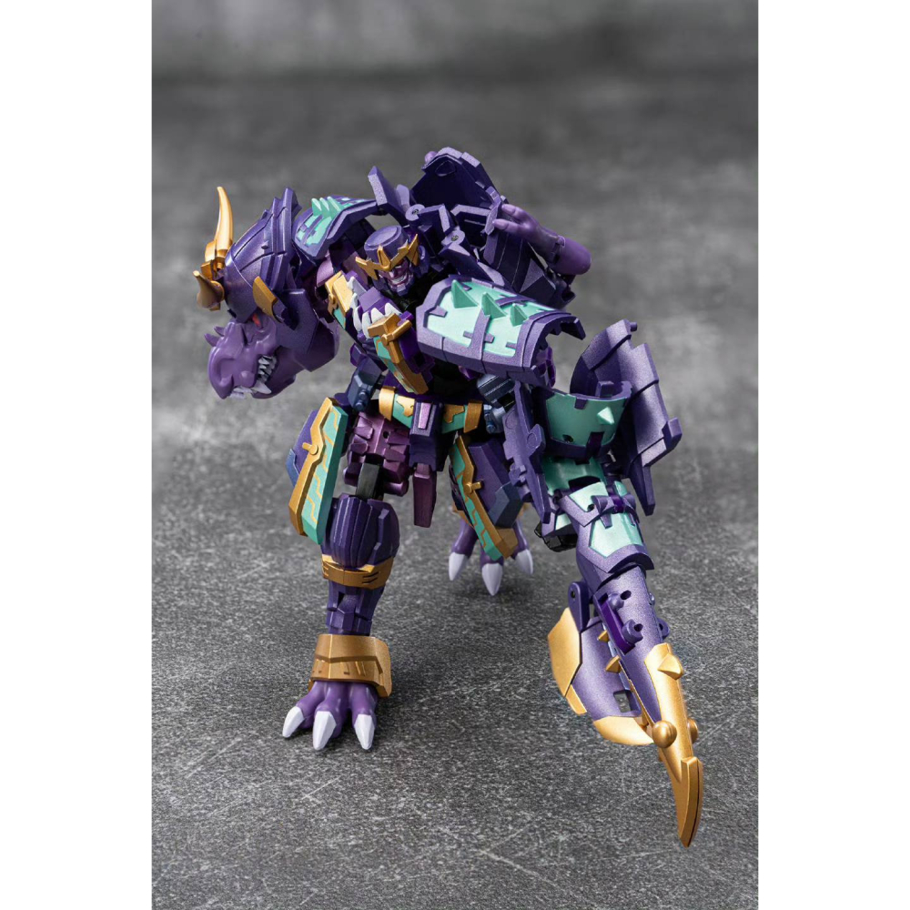 【台灣現貨】鐵工廠 武者 霸王龍 小比例 EX-77 IronFactory 鬼鎧兇神 獄牙王 武士版 IF 第三方-細節圖4