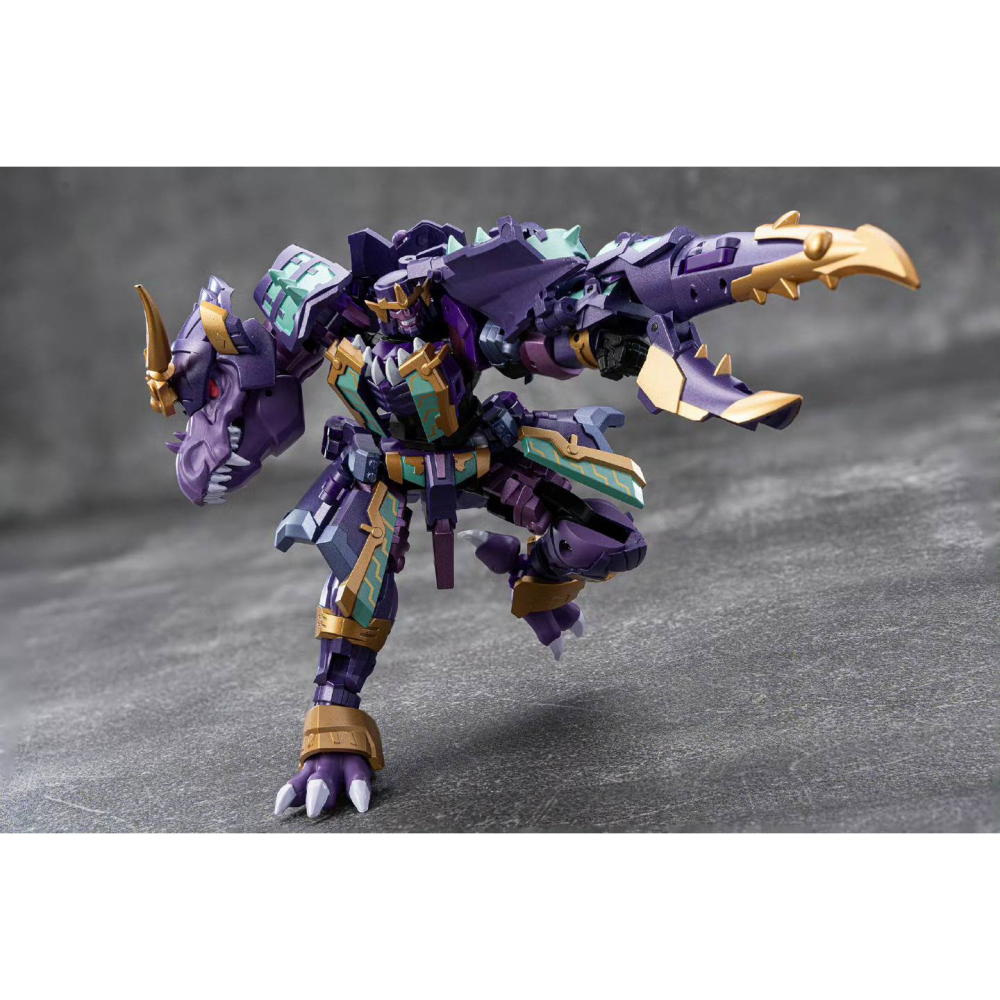 【台灣現貨】鐵工廠 武者 霸王龍 小比例 EX-77 IronFactory 鬼鎧兇神 獄牙王 武士版 IF 第三方-細節圖6