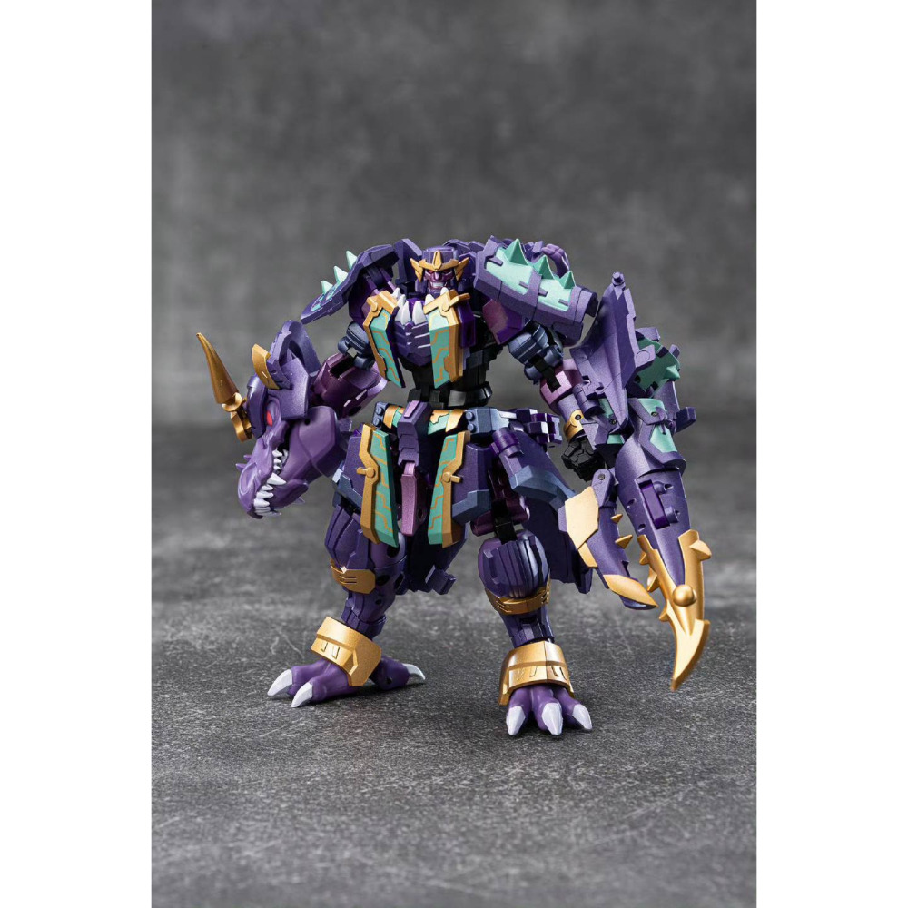 【台灣現貨】鐵工廠 武者 霸王龍 小比例 EX-77 IronFactory 鬼鎧兇神 獄牙王 武士版 IF 第三方-細節圖2