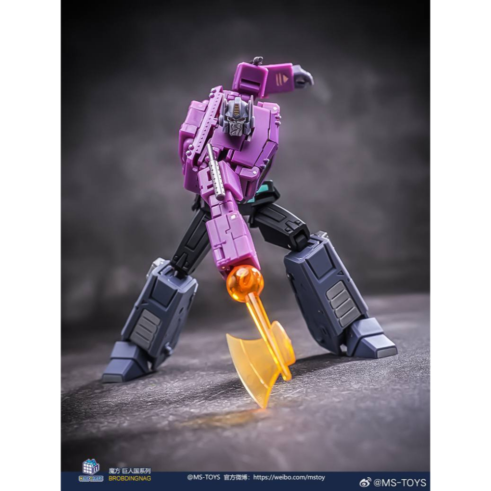 【台灣現貨】魔方 鏡像 柯博文 2.0 小比例 MS-B46SG MS-TOYS 紫色 鐵牛 擎天柱 第三方 變形玩具-細節圖2