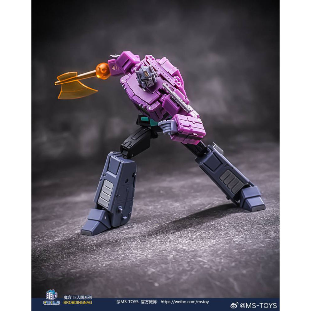 【台灣現貨】魔方 鏡像 柯博文 2.0 小比例 MS-B46SG MS-TOYS 紫色 鐵牛 擎天柱 第三方 變形玩具-細節圖3