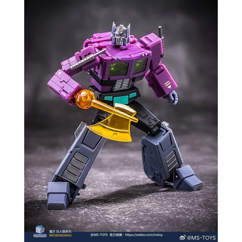 【台灣現貨】魔方 鏡像 柯博文 2.0 小比例 MS-B46SG MS-TOYS 紫色 鐵牛 擎天柱 第三方 變形玩具-細節圖4