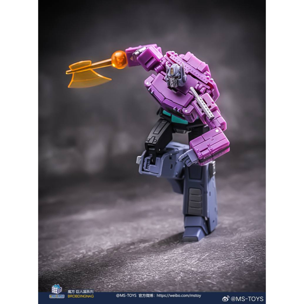 【台灣現貨】魔方 鏡像 柯博文 2.0 小比例 MS-B46SG MS-TOYS 紫色 鐵牛 擎天柱 第三方 變形玩具-細節圖5
