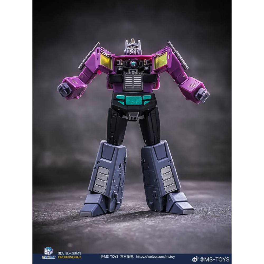 【台灣現貨】魔方 鏡像 柯博文 2.0 小比例 MS-B46SG MS-TOYS 紫色 鐵牛 擎天柱 第三方 變形玩具-細節圖6