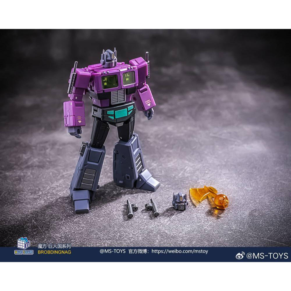 【台灣現貨】魔方 鏡像 柯博文 2.0 小比例 MS-B46SG MS-TOYS 紫色 鐵牛 擎天柱 第三方 變形玩具-細節圖7
