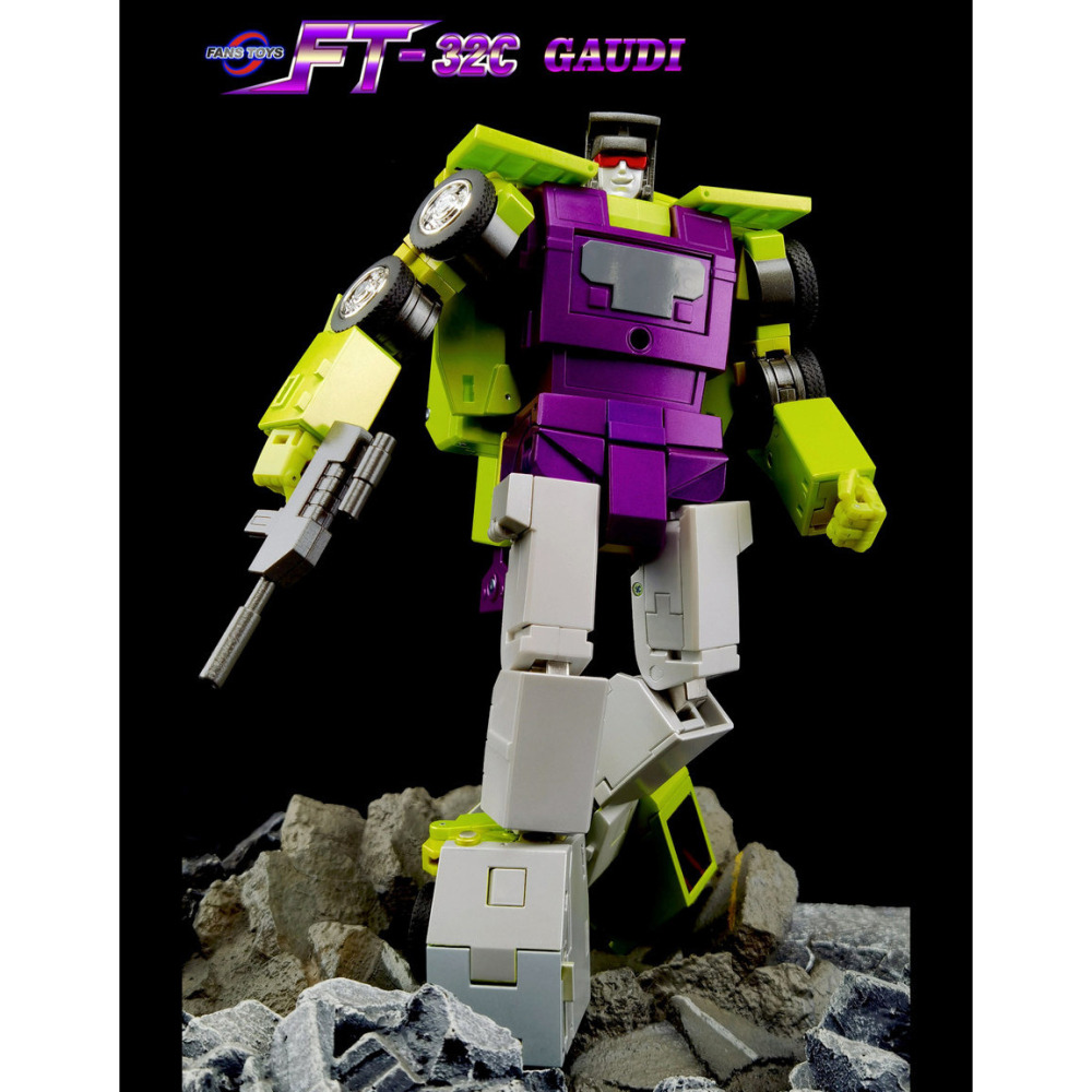 【台灣現貨】FansToys 吊車 FT-32C 大力神 工程合體 FT 第三方 變形玩具-細節圖2