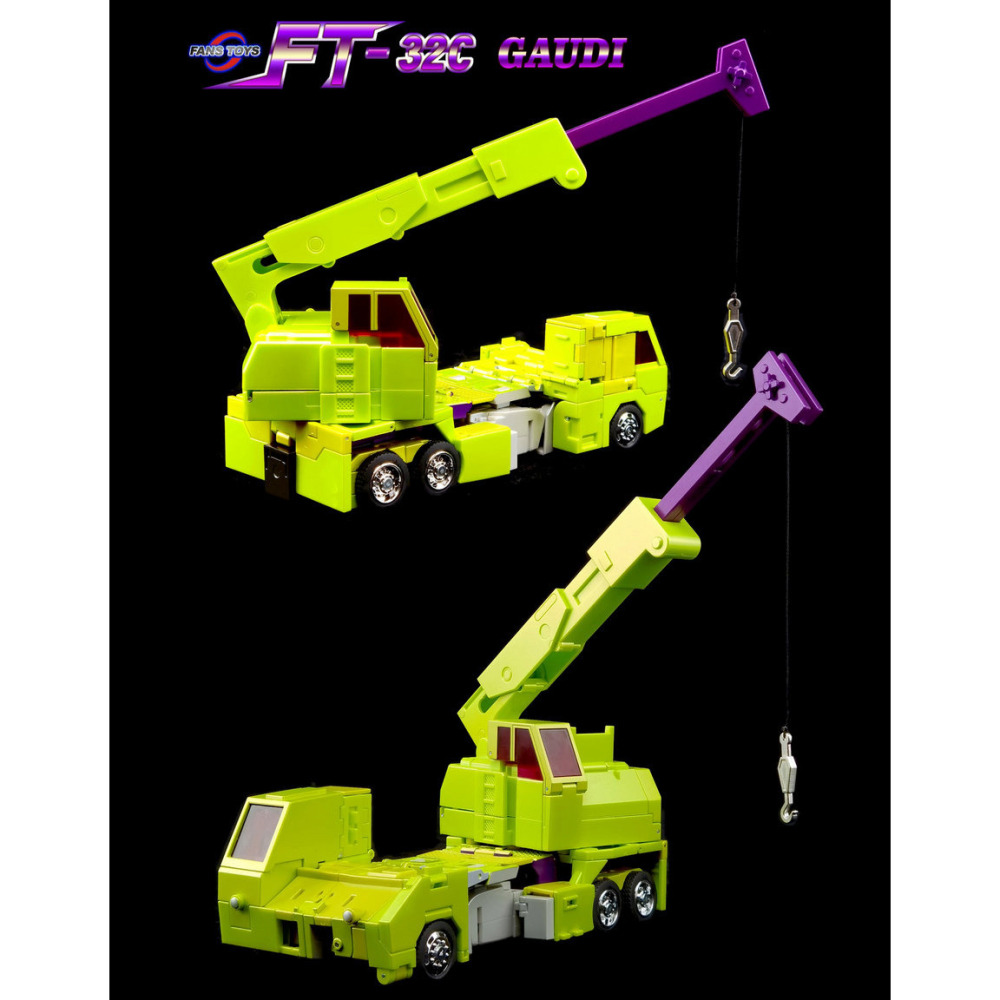 【台灣現貨】FansToys 吊車 FT-32C 大力神 工程合體 FT 第三方 變形玩具-細節圖4