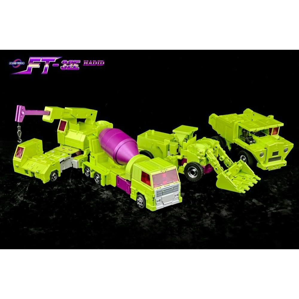 【即將售完】FansToys 攪拌車 水泥車 FT-32E 大力神 工程合體 FT 第三方 變形玩具-細節圖9
