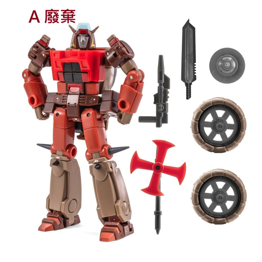 【台灣現貨】NEWAGE 垃圾星人 廢料 廢棄 垃圾場 小比例 H75ABC 清道夫 廢料堆 NA 第三方 變形玩具-細節圖2