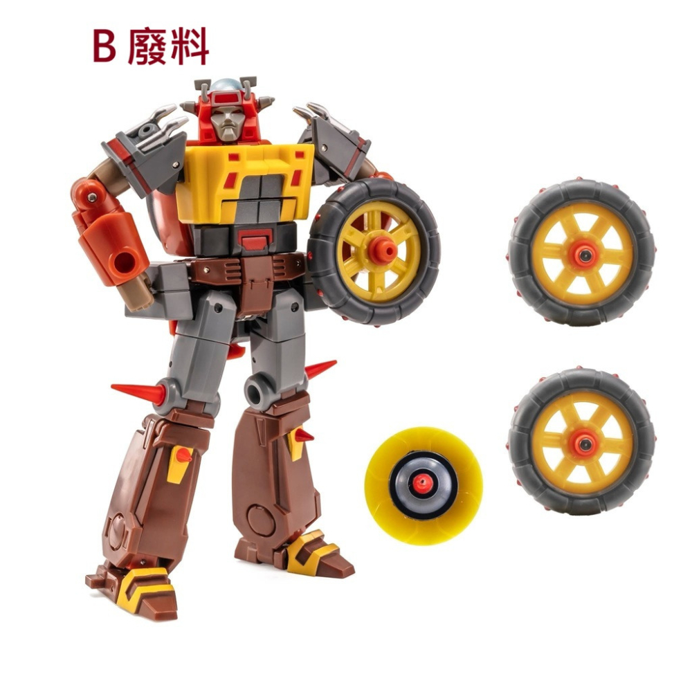 【台灣現貨】NEWAGE 垃圾星人 廢料 廢棄 垃圾場 小比例 H75ABC 清道夫 廢料堆 NA 第三方 變形玩具-細節圖4